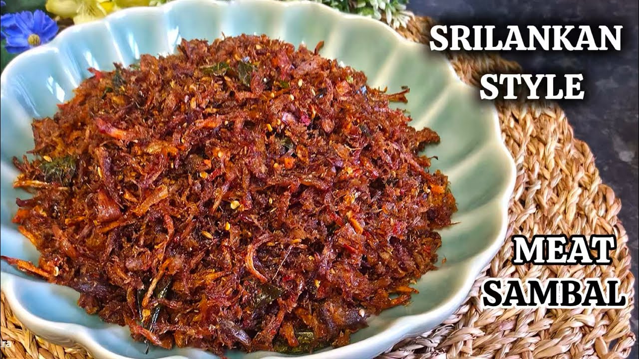Srilankan batticaloa style delicious mutton sambal || ஆட்டு இறைச்சி சம்பல் || party spicy sambal 