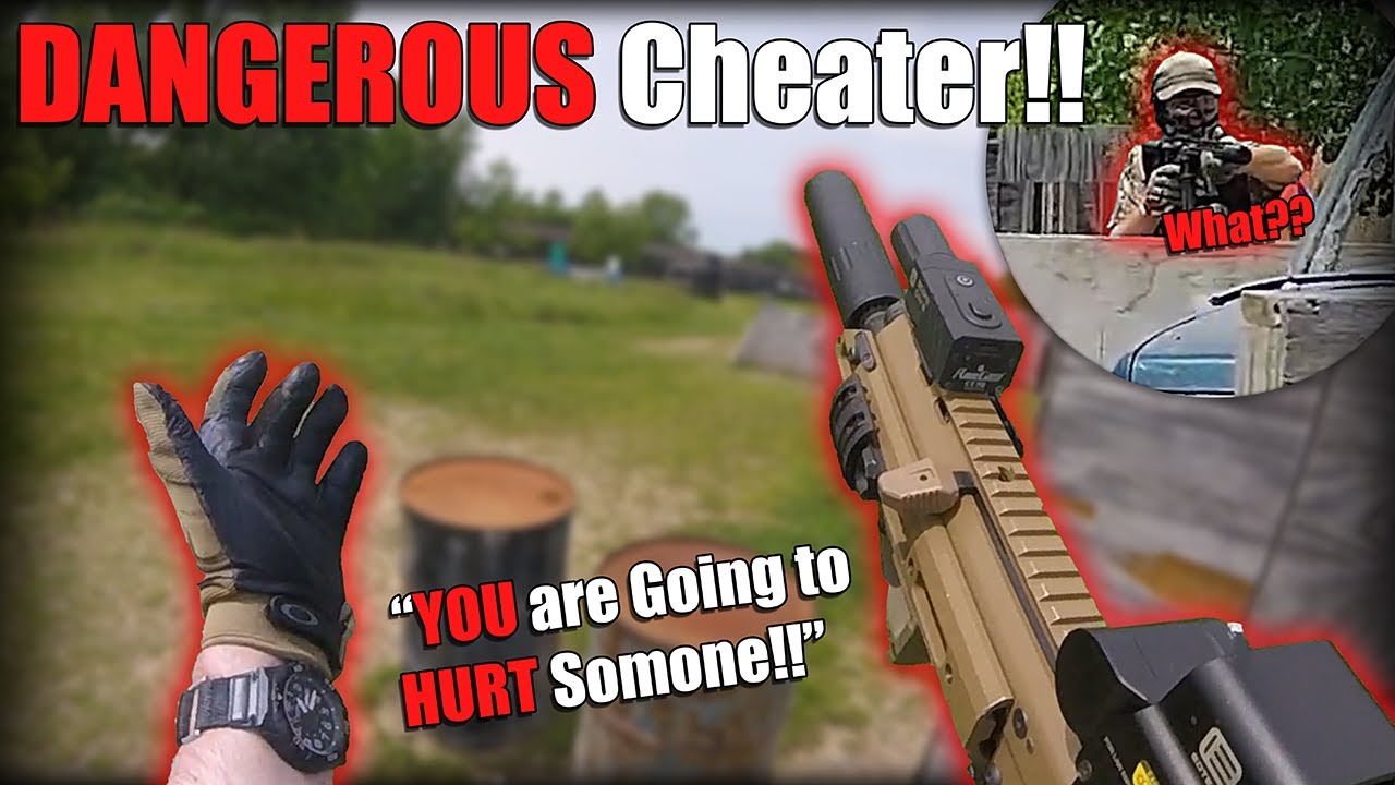 This Airsoft Cheater Could Have SERIOUSLY Hurt Someone!!