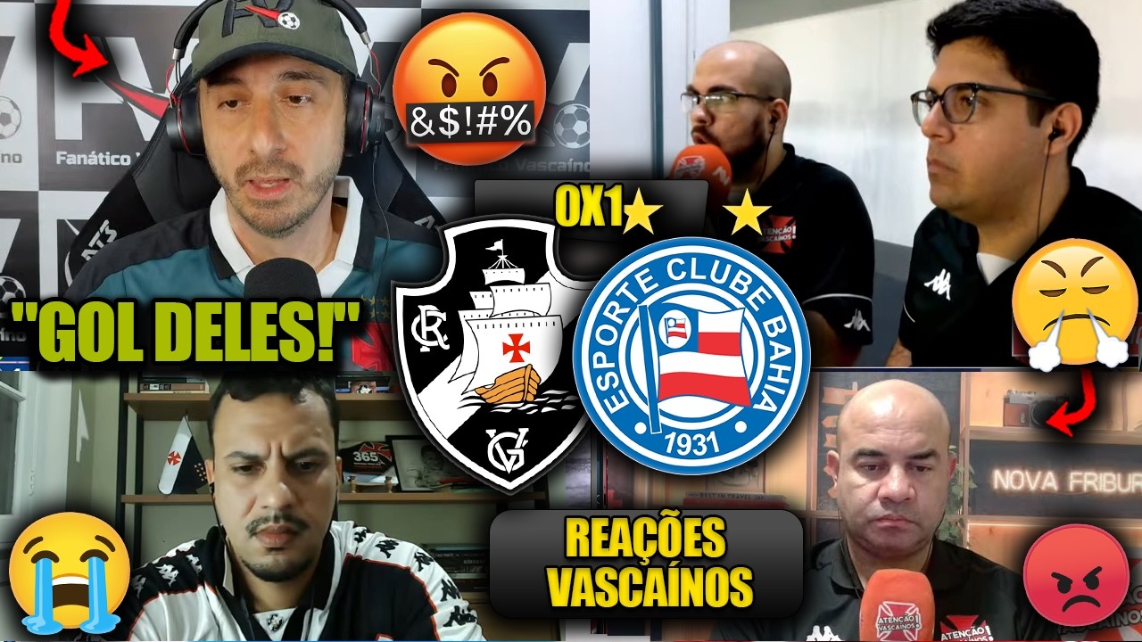 REAÇÕES dos VASCAÍNOS - VASCO 0x1 BAHIA - BRASILEIRÃO 2026 - REACT VAMOS RIR DO VASCO!