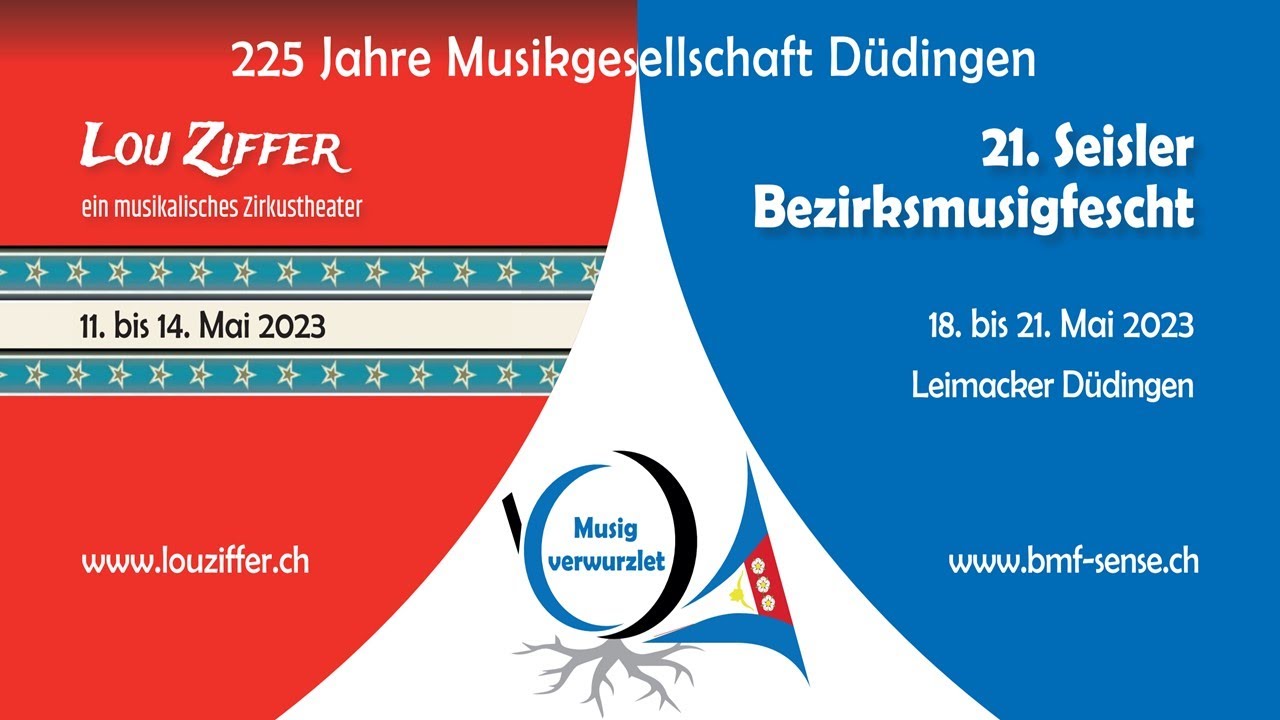 SenseTalk: UPDATE zum 21. Seisler Bezirksmusikfescht und dem 225 Jahre Jubiläum der MG Düdingen.