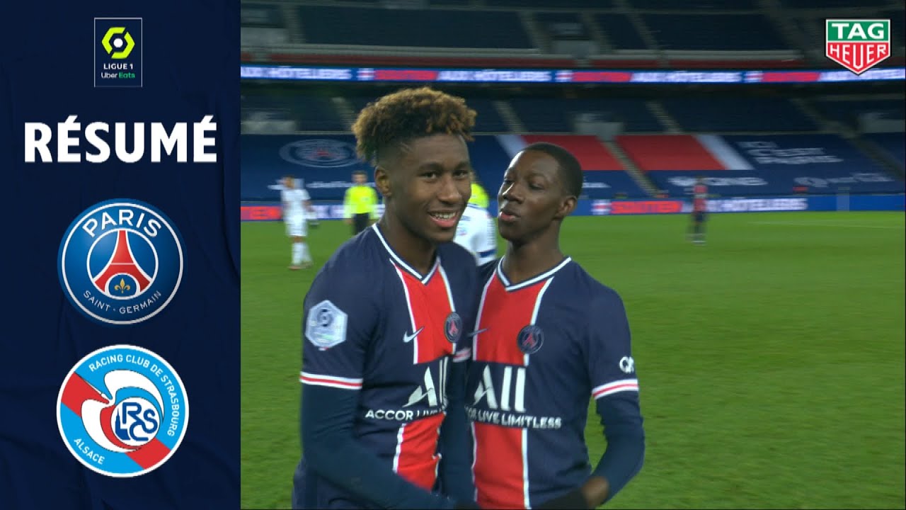 PARIS SAINT-GERMAIN - RC STRASBOURG ALSACE (4 - 0) - Résumé - (PSG - RCSA) / 2020-2021