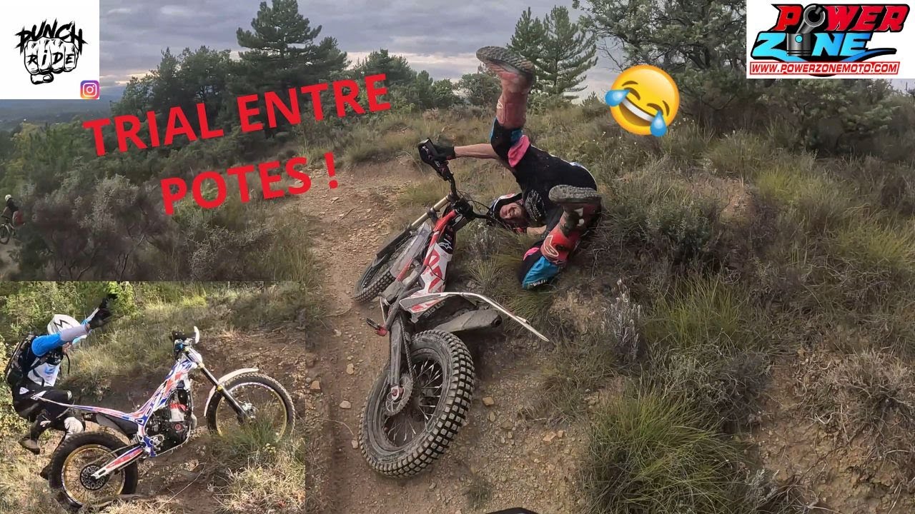 TRIAL MOTO - Camping le Chamadou ! Ardèche, France !
