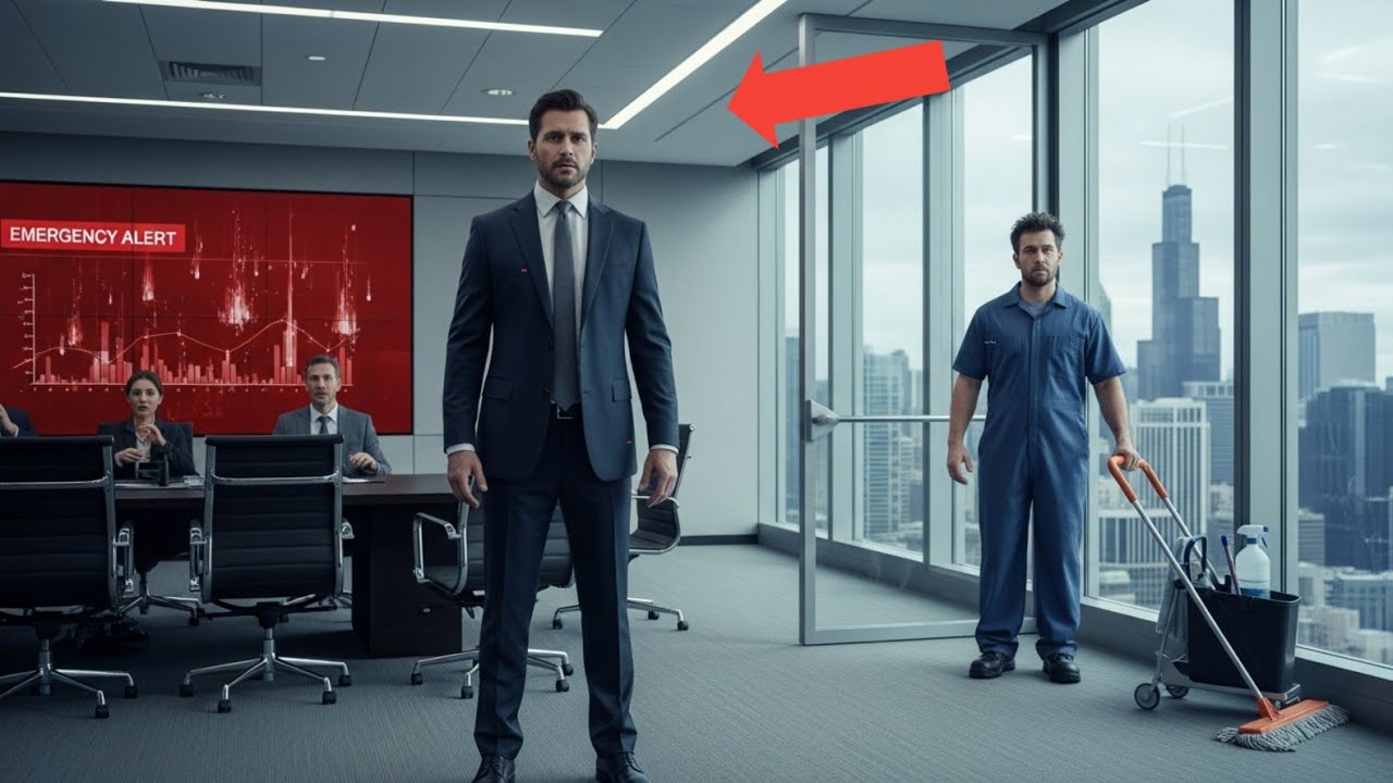 Single Dad Janitor Solved a $100M Crisis in Seconds  The CEO’s Reaction Left Everyone Speechless 