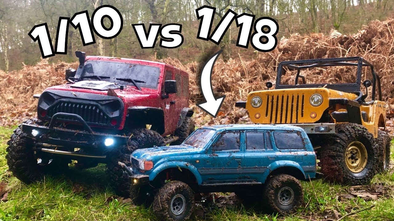 Size isn't everything! 1/10 RC CRAWLER Vs 1/18 RC Crawler. RGT Vs Hobby Plus