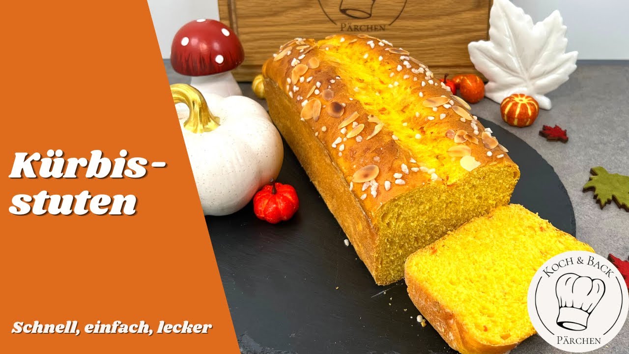 Fluffig weicher Kürbisstuten😋 Einfaches & leckeres Kürbisbrot Rezept