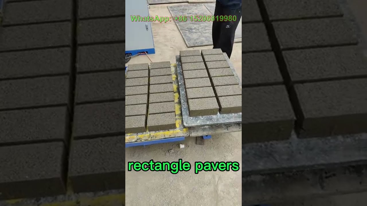 QT4-25 automatic cement block making machine for rectangle paving brick interlocking pavers