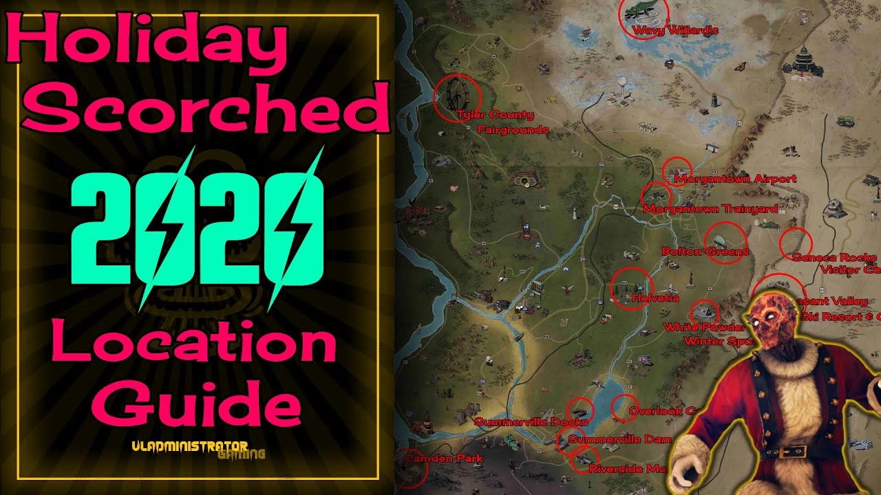 Holiday Scorched Locations 2020 | Fallout 76