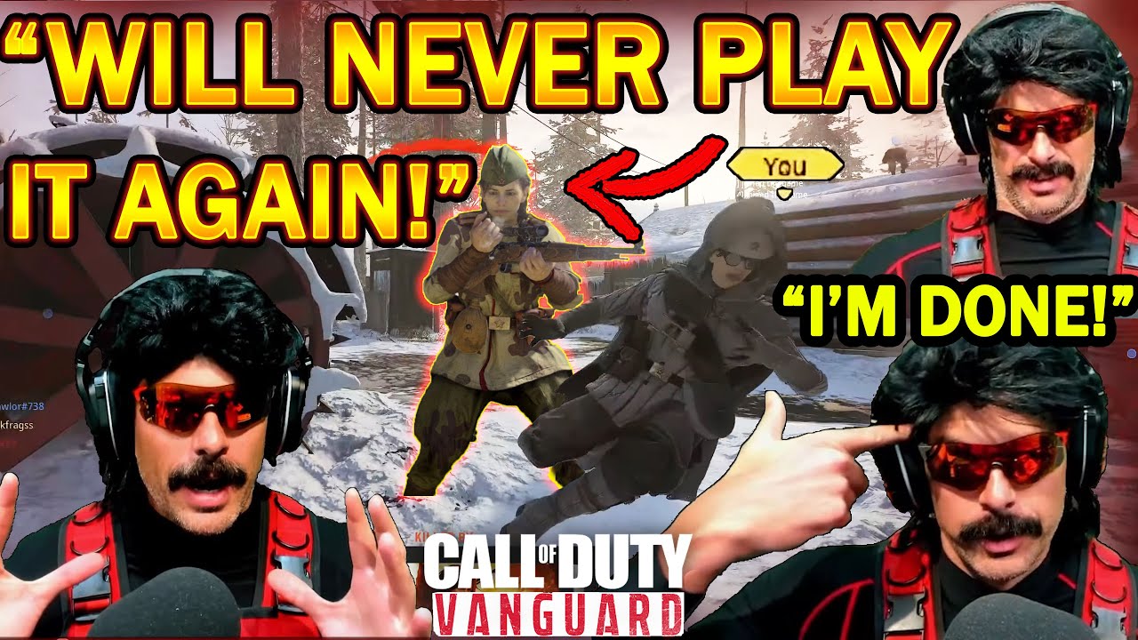DrDisrespect QUITS COD Vanguard & Explains Why He'll NEVER Play it Again!