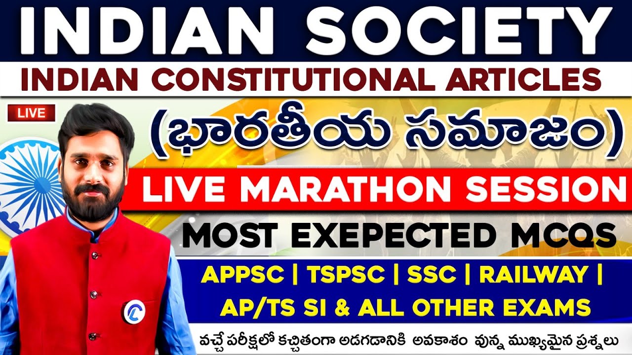 INDIAN SOCIETY Concept And Most Expected Questions For All Appsc, Tspsc Groups 1,2,3,4 & Other Exams