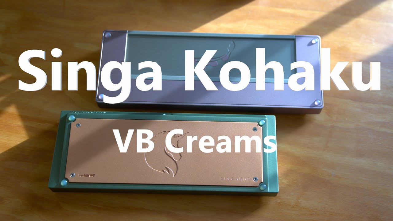 Singa Kohaku r2 Lilac  - Cream Stem Vintage Blacks on Alu | GMK Muted
