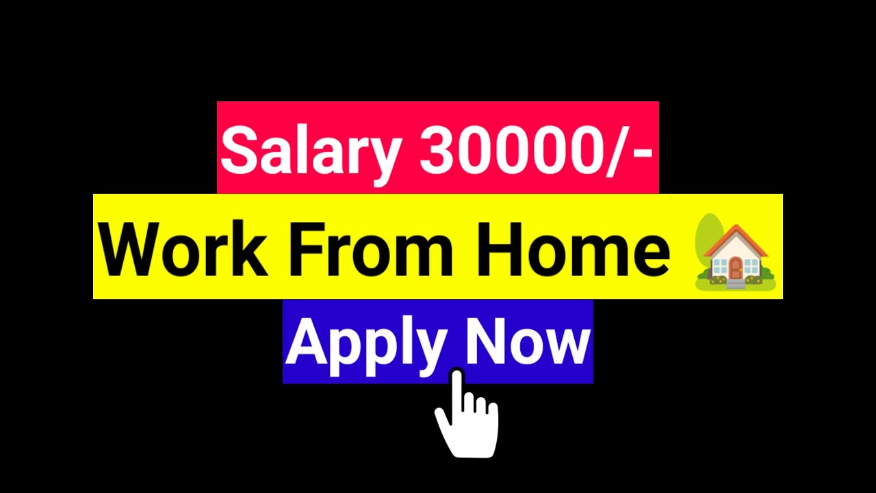 Earn monthly 30000rs #Work_From_Home #Any_degree #Work_from_home_jobs