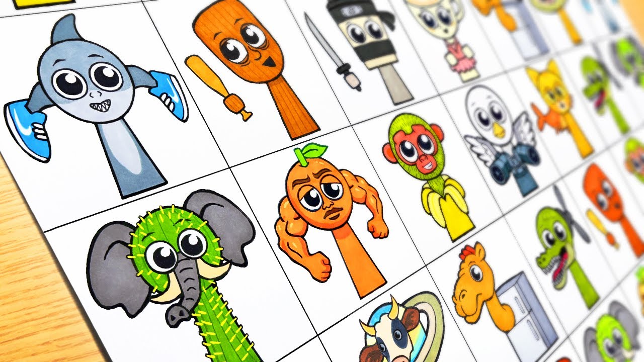 Drawing Incredibox Sprunki OC : Italian Brainrot Animals [All Characters] NEW Sprunki OC Phase