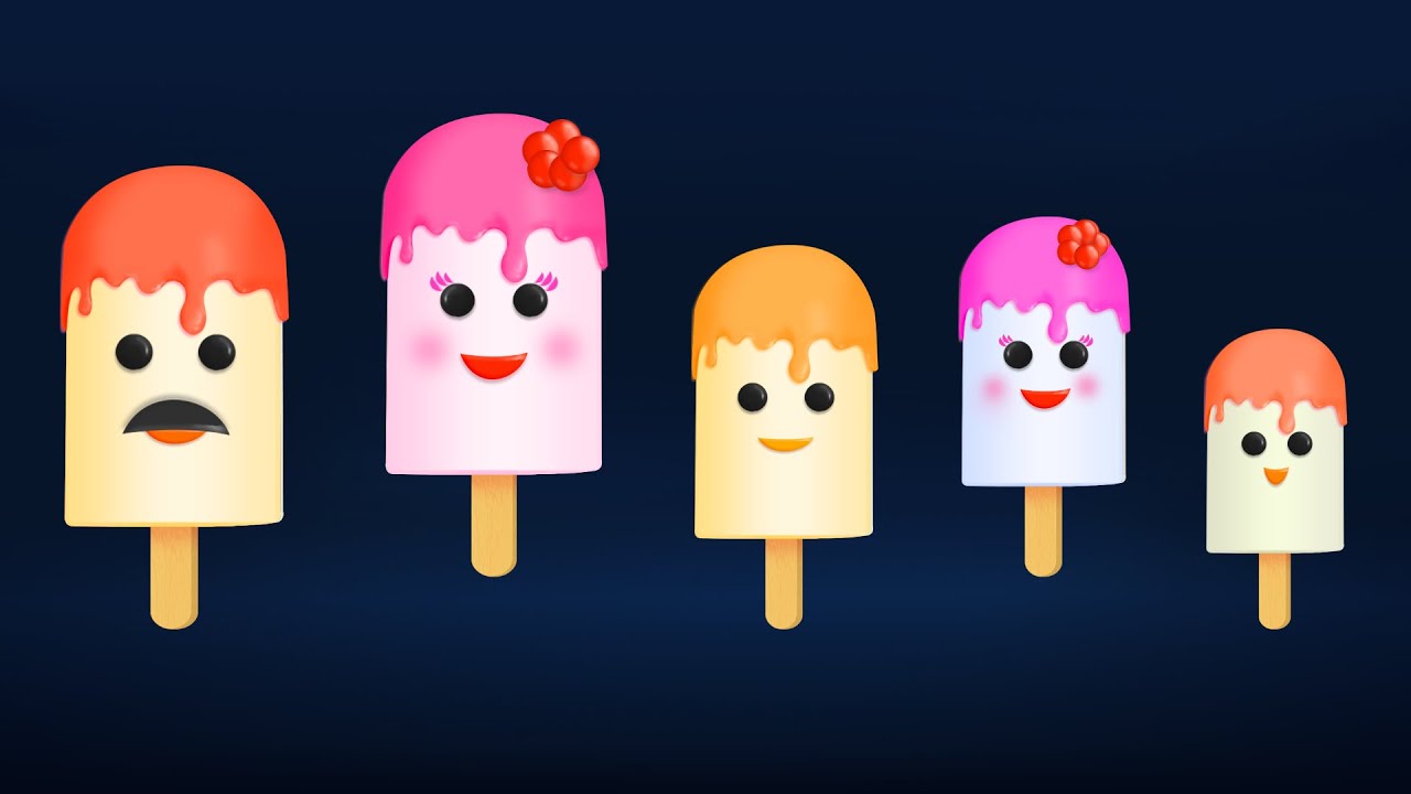 The Finger Family Ice Cream Candy Family Nursery Rhyme | Ice Cream Finger Family Songs
