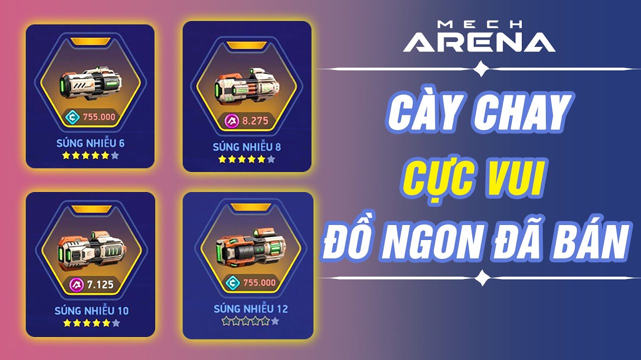 Cày Chay: Súng nhiễu mở bán cực ngon - LỖI MÀN HÌNH ĐEN - 2v2 Hấp dẫn - Mech Arena