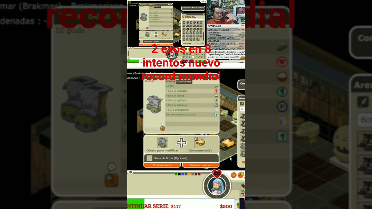 2 exos +1ap en 8 intentos new world record dofus 1.29 dofus retro.