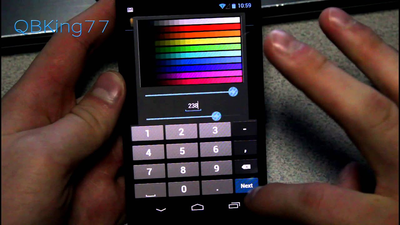 Improve Google Nexus 4 Screen Colors with Display Control App