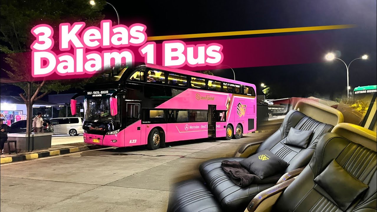 NAIK KASTA TERTINGGI SANTGOLD, Tapi kok begini 😌 || Trip Double decker paling malam Jogja - Jakarta