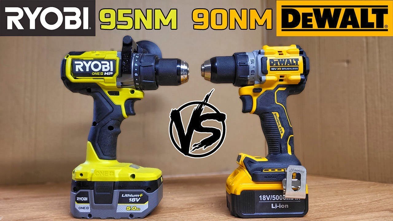 DeWalt DCD800 VS Ryobi RPD18X - Pojedynek 90NM VS 95NM