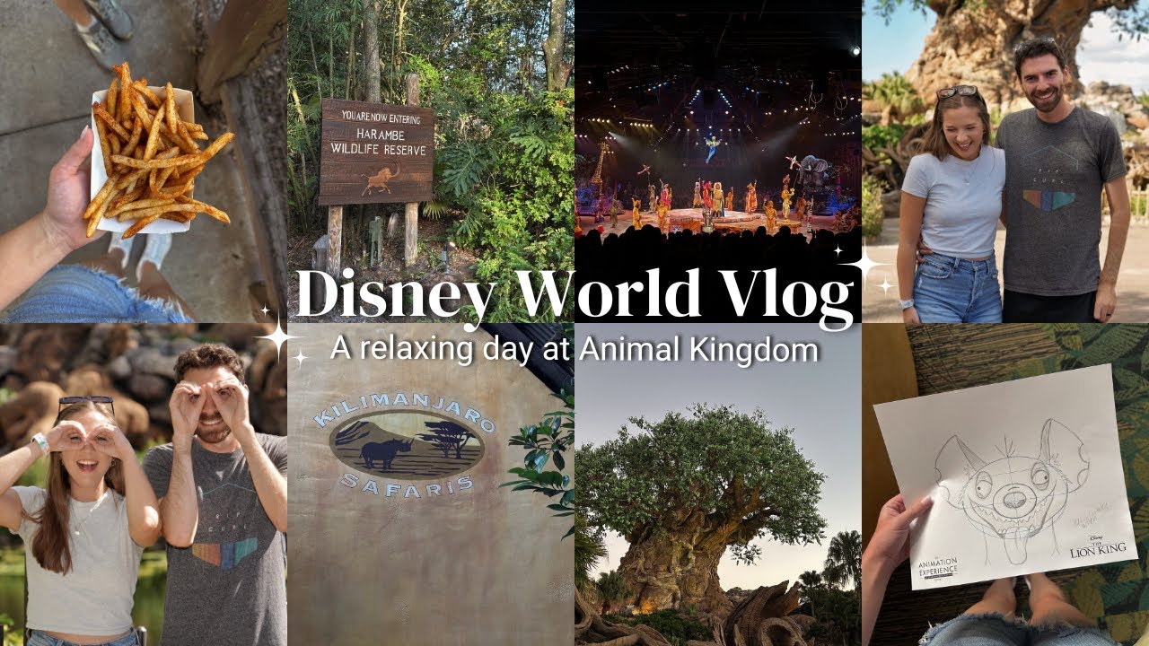 DISNEY WORLD DAY 2 | A wild time at Animal Kingdom - Safari, Shows, & Animation Experience! 🐾 🦁 ✍️ 🍃