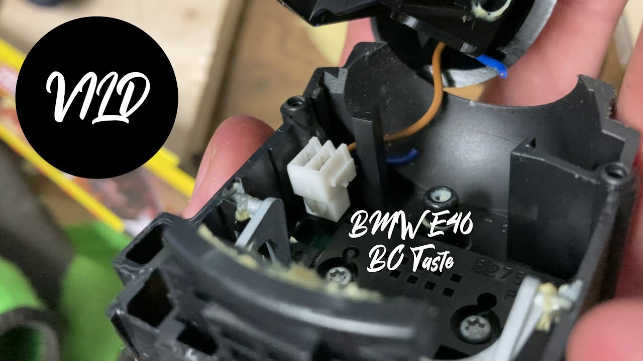 BMW E46 320Ci BC Taste reparieren / Blinkerschalter tauschen