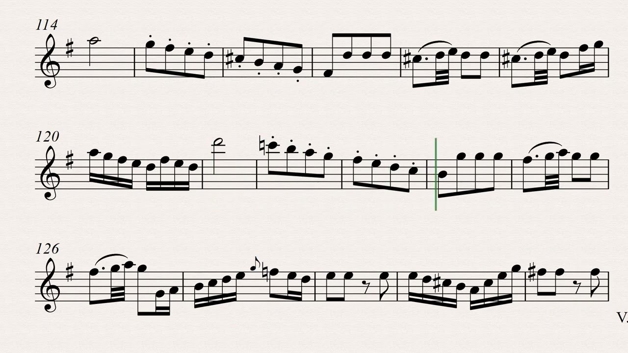 Quantz – Flute Concerto in G major |  3rd Movement | Orchestra accompaniment