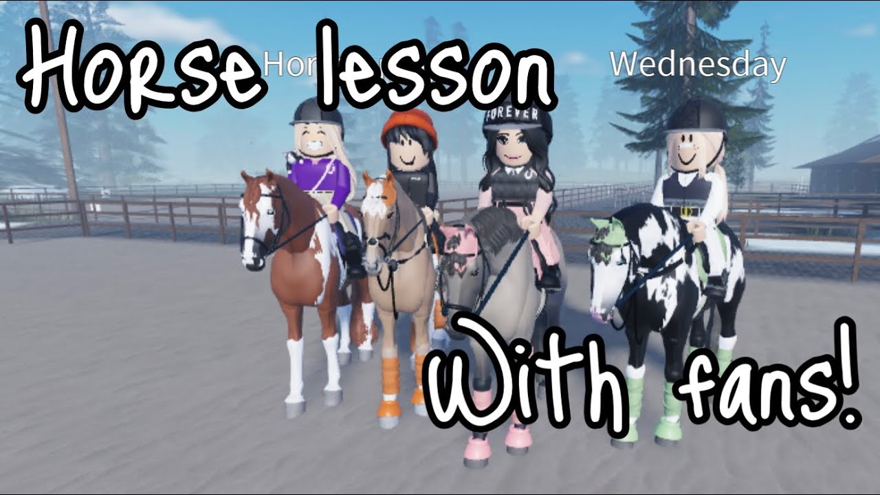 Taught my first riding lesson to some fans ! /funny *Voiced!* *horses go flying*￼￼