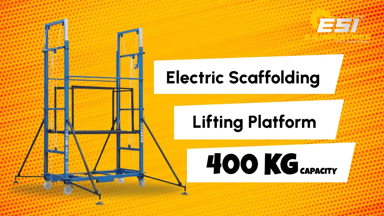 Electric scaffolding platform lift  400 KG | ES Industries | lift video #civilengineer #youtubers