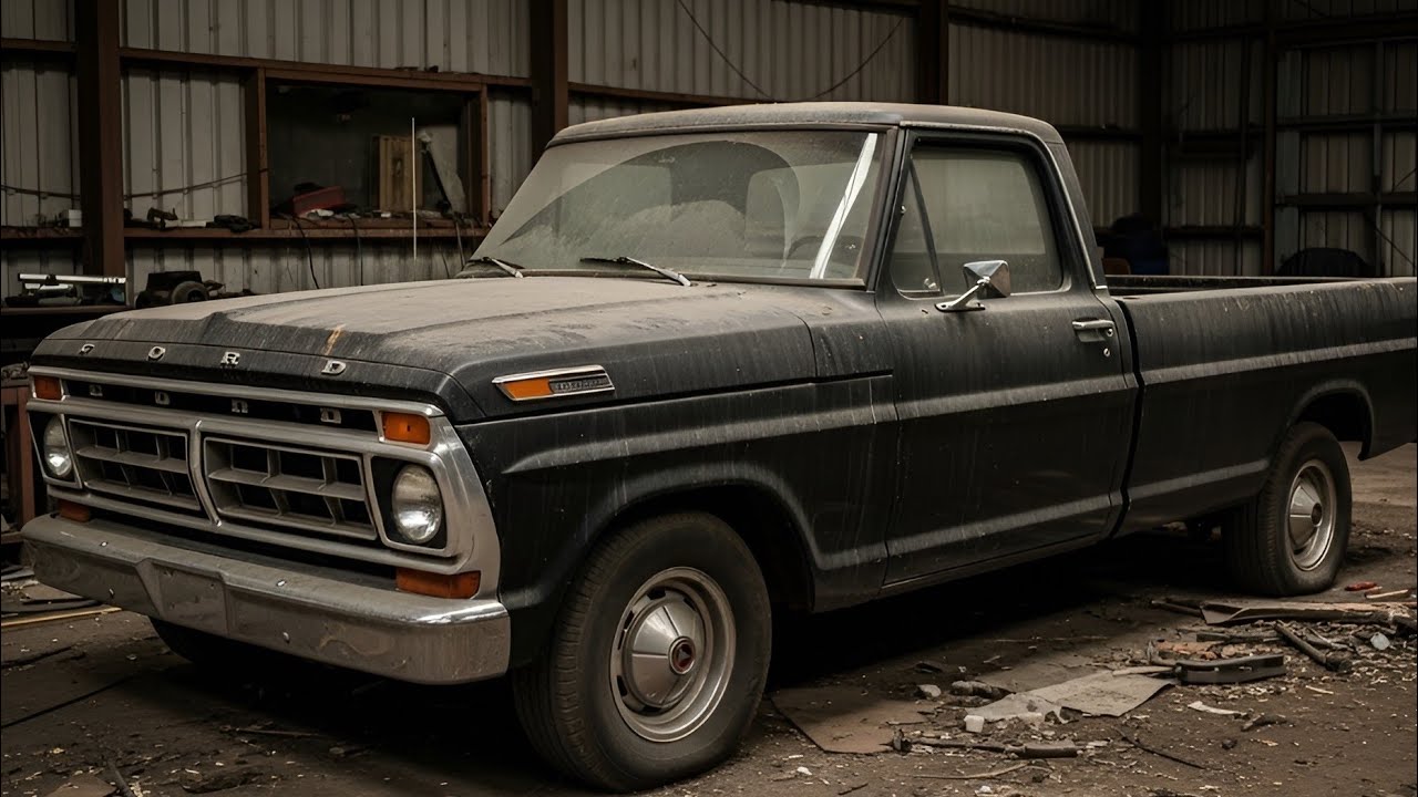 From Junkyard Silence to Jet-Black Glory | ASMR Full Restoration of a 1972 Ford F-100 Stepside