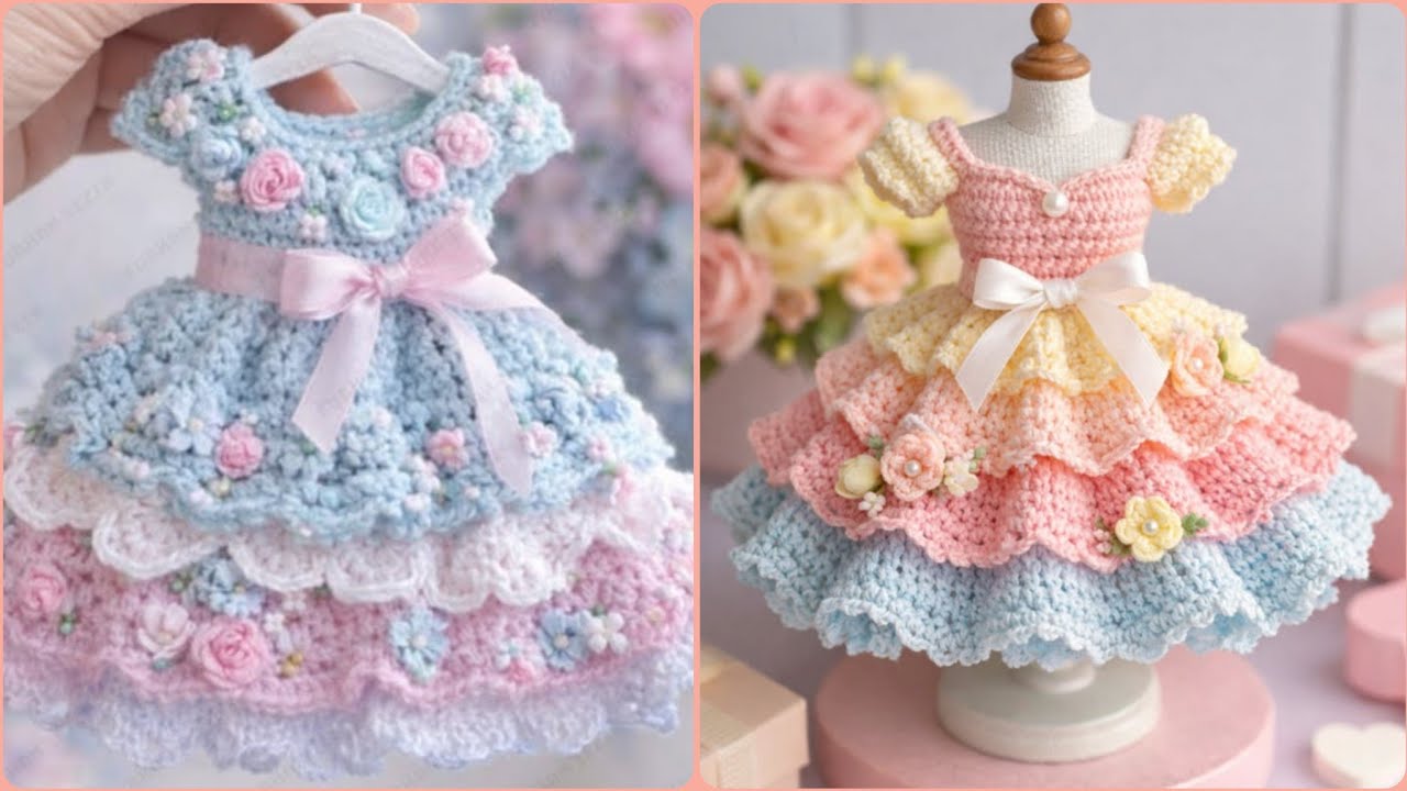 Amazing Crochet Baby Dress | Perfect for Little Princess 👑Soft & Beautiful Crochet Baby Frock Design