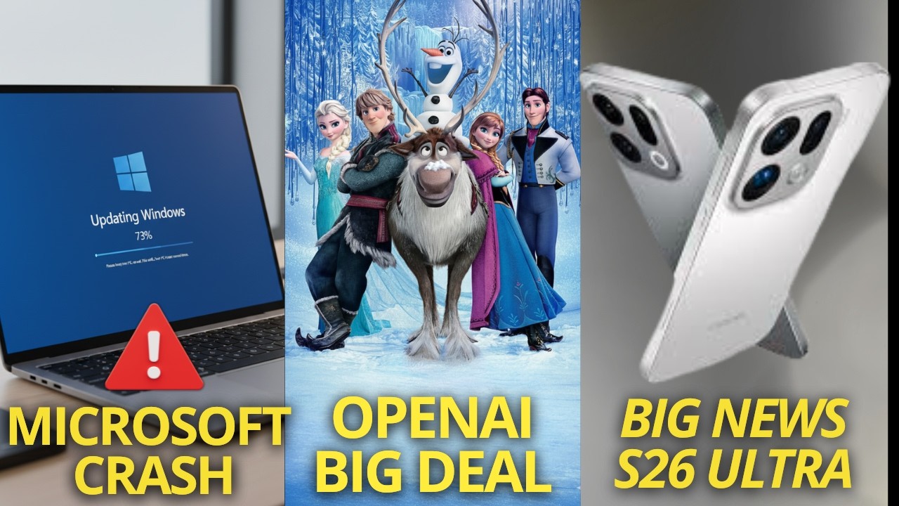 Weekly Tech Recap| Samsung S26 Big Leaks & Disney Deal | Windows Disaster