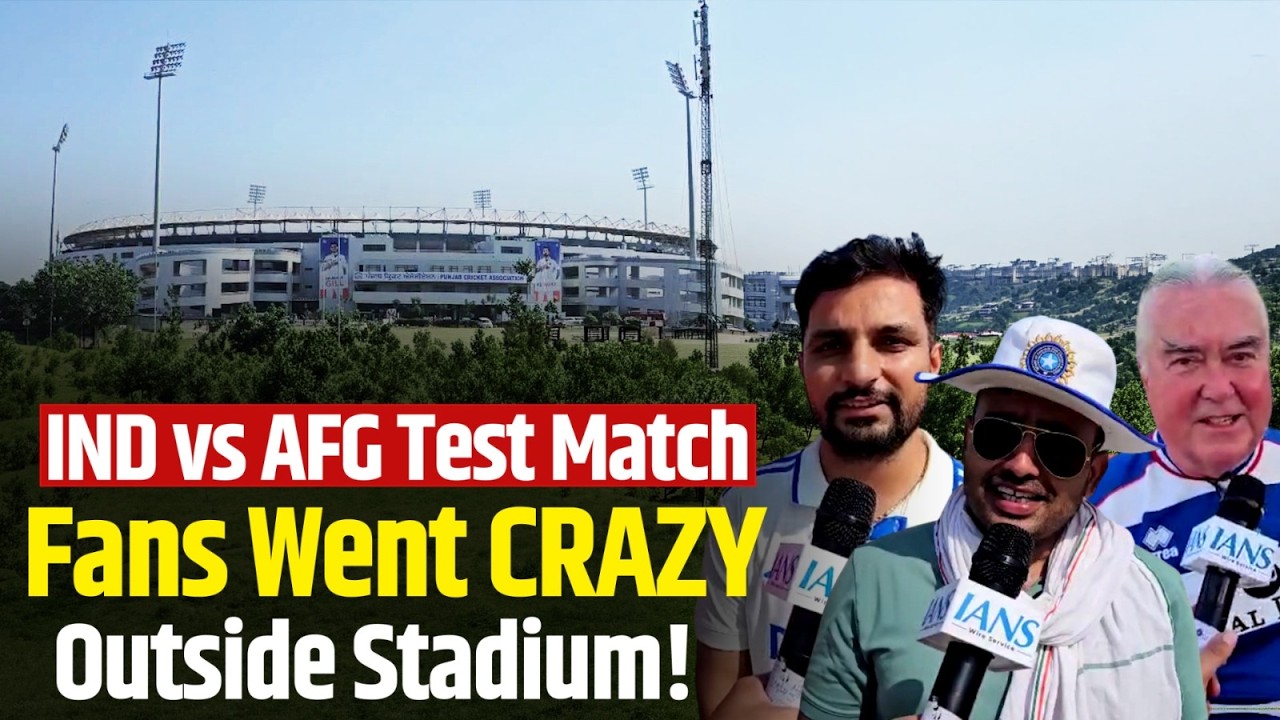 India vs Afghanistan Test: Fans Flood New Chandigarh Stadium | Crazy Cricket Fever Ahead Of Match