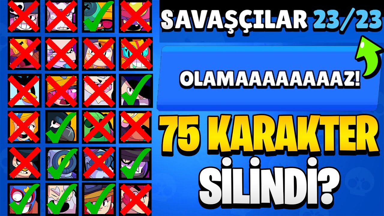 75 KARAKTER OYUNDAN SİLİNDİ! 23 SAVAŞÇI KALDI? ÜCRETSİZ KARAKTER ve YENİ HEDİYELER🎁