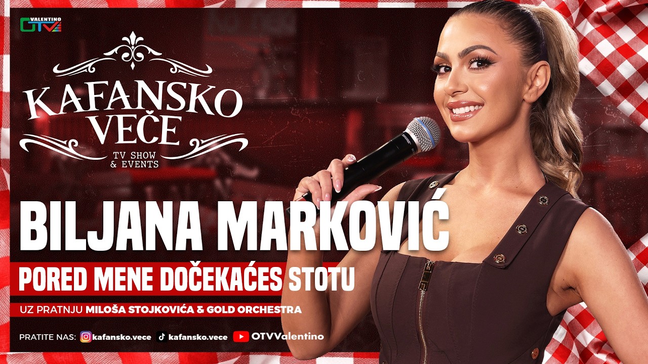 BILJANA MARKOVIC - PORED MENE DOCEKACES STOTU | UZIVO | ORK. MILOS STOJKOVIC I GOLD | 2026 | KV
