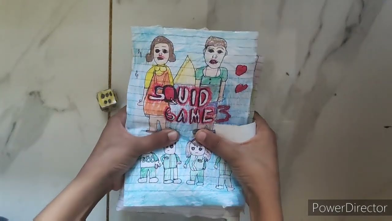 Unboxing squid game book inspired by junocraft #diy#squid game