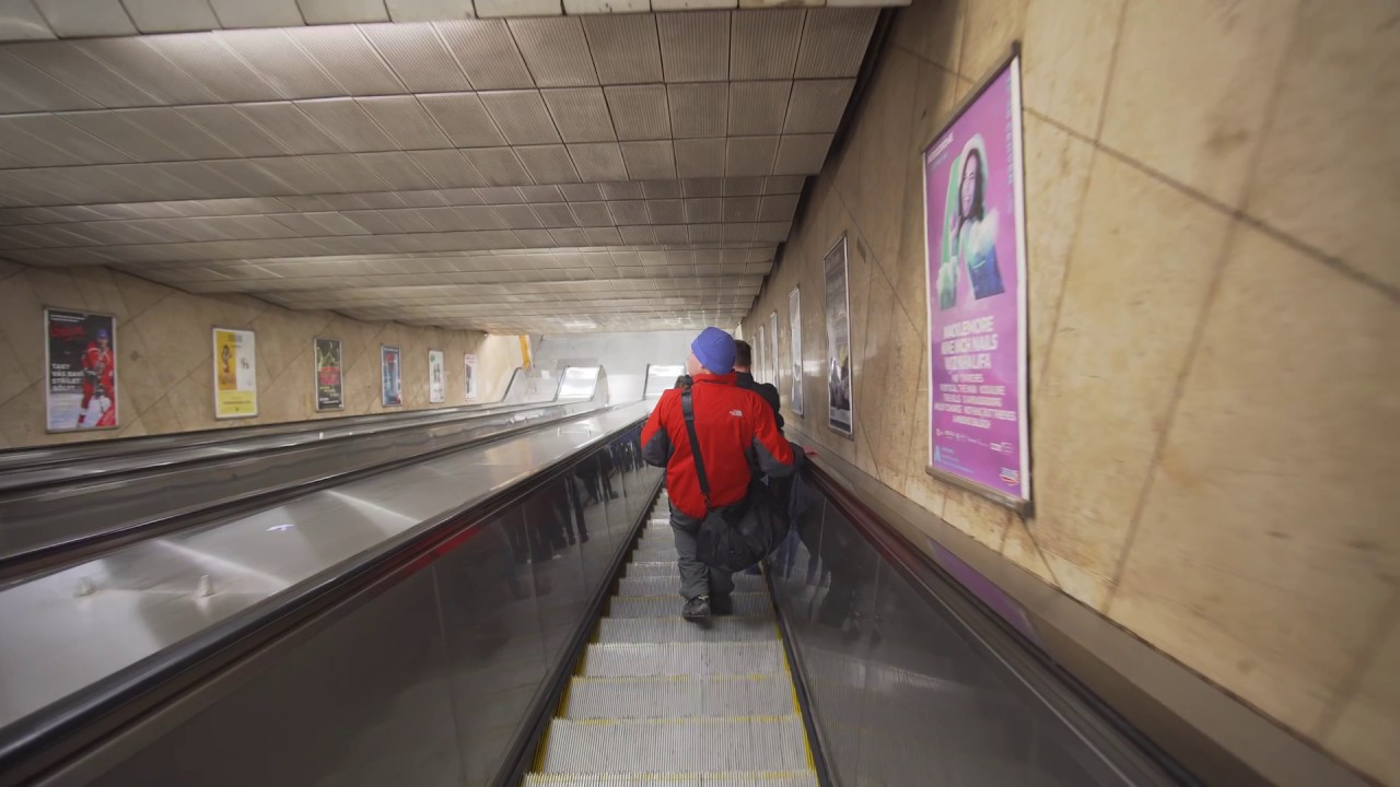 Czech Republic, Prague, metro ride from Můstek to Dejvick&aacute;