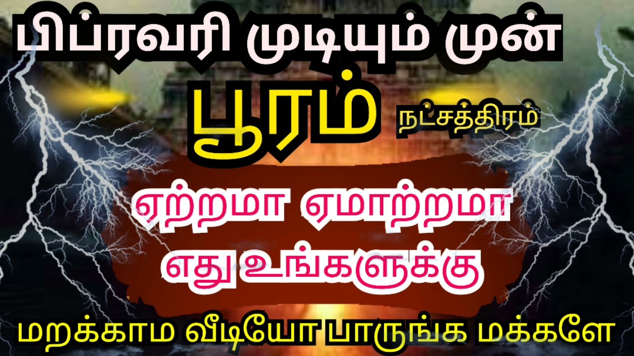 Simmam rasi Pooram natchathra palangal  சிம்ம ராசி பூரம் நட்சத்திரம் பிப்ரவரி மாதம் பலன்கள்
