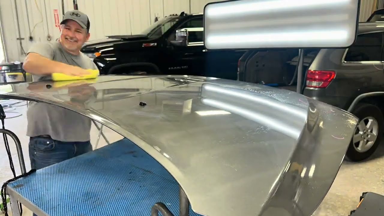 Hail Damaged Aluminum Hood On Jeep Repaired With PDR!