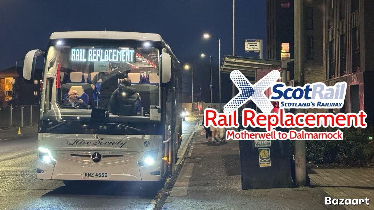 Scotrail Rail Replacement Motherwell to Dalmarnock • Tourismo KNZ4552