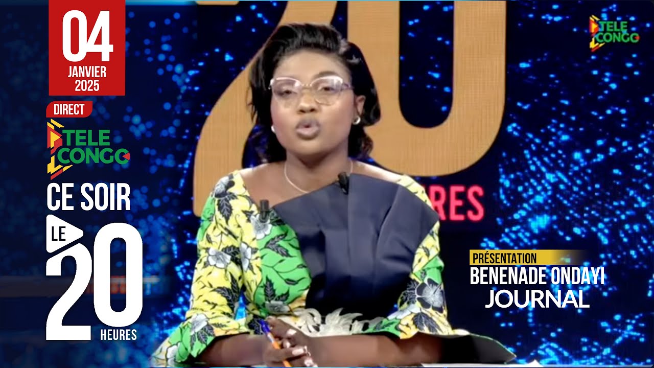 🔴 Live 8 PM News Broadcast on January 4, 2026, from Tele Congo with Benedade Ondayi #brazzaville