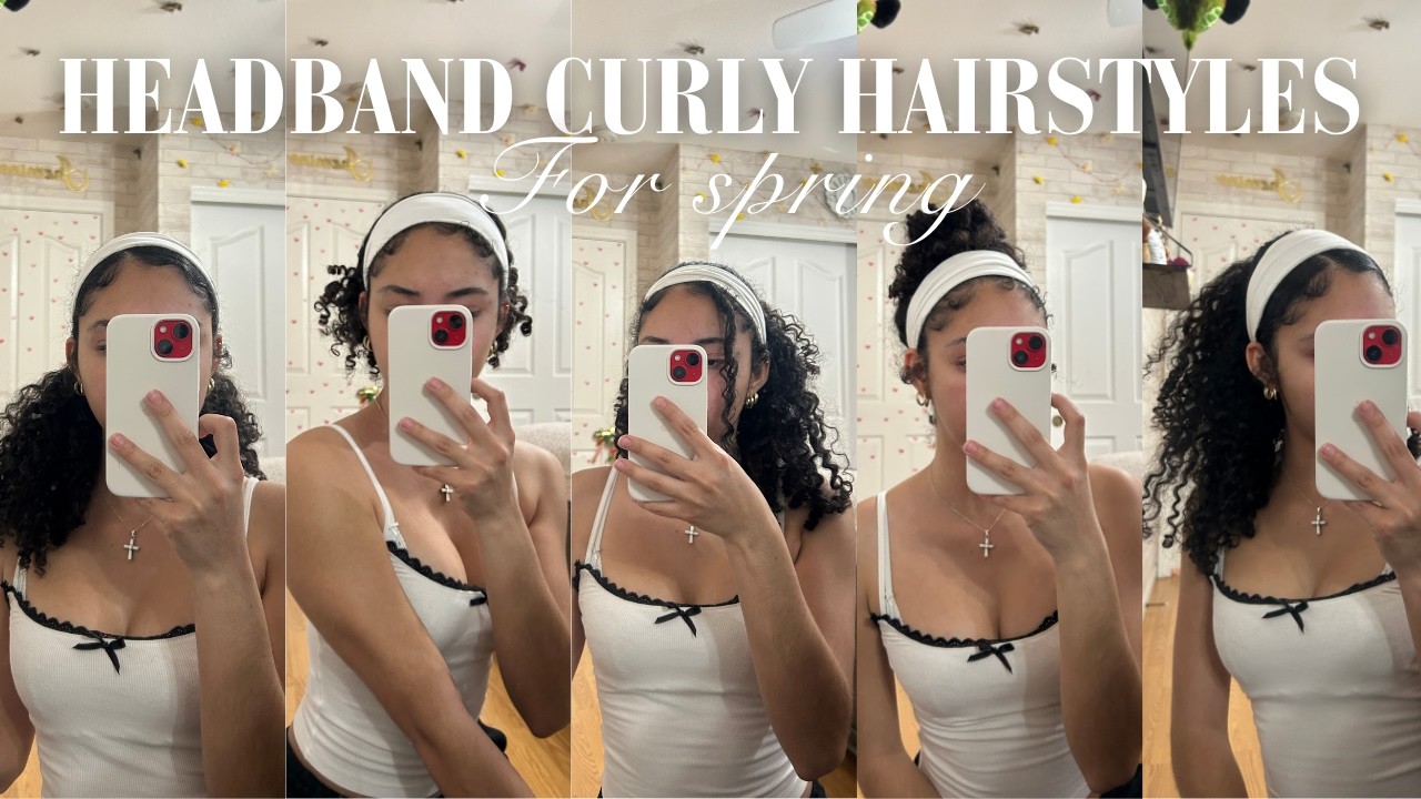 Headband Curly Hairstyles For Spring