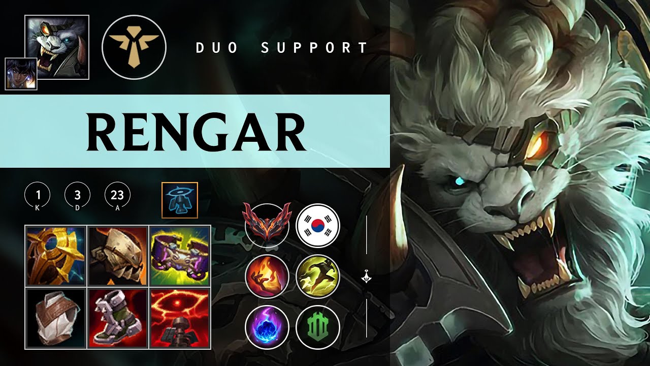 Rengar Support vs Alistar - KR Grandmaster Patch 26.01