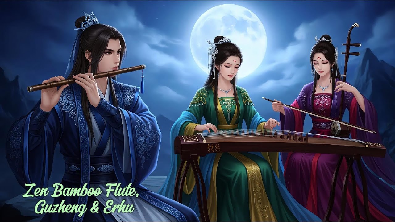 Top Zen Bamboo Flute, Guzheng & Erhu 🍃 Stress Relief, Insomnia Sounds