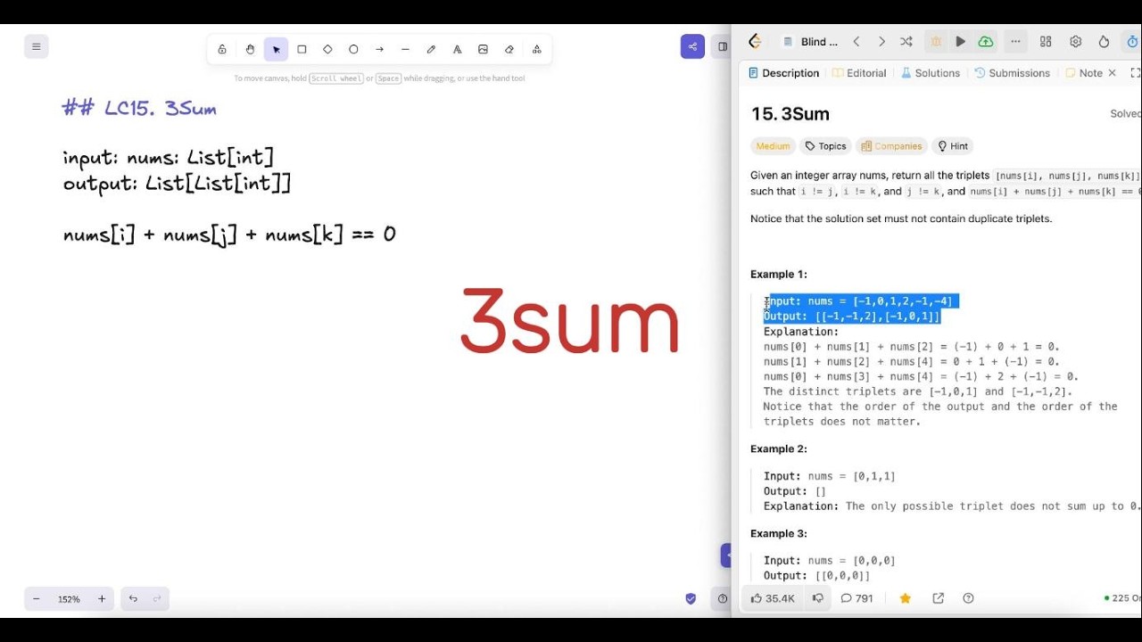 3Sum - Leetcode 15 - Python