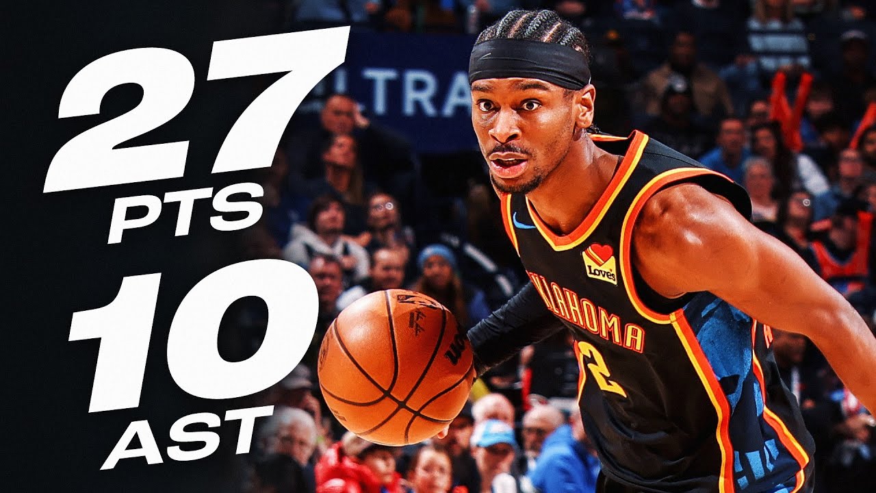 Shai Gilgeous-Alexander's 27-PT DOUBLE-DOUBLE In OKC | January 19, 2025