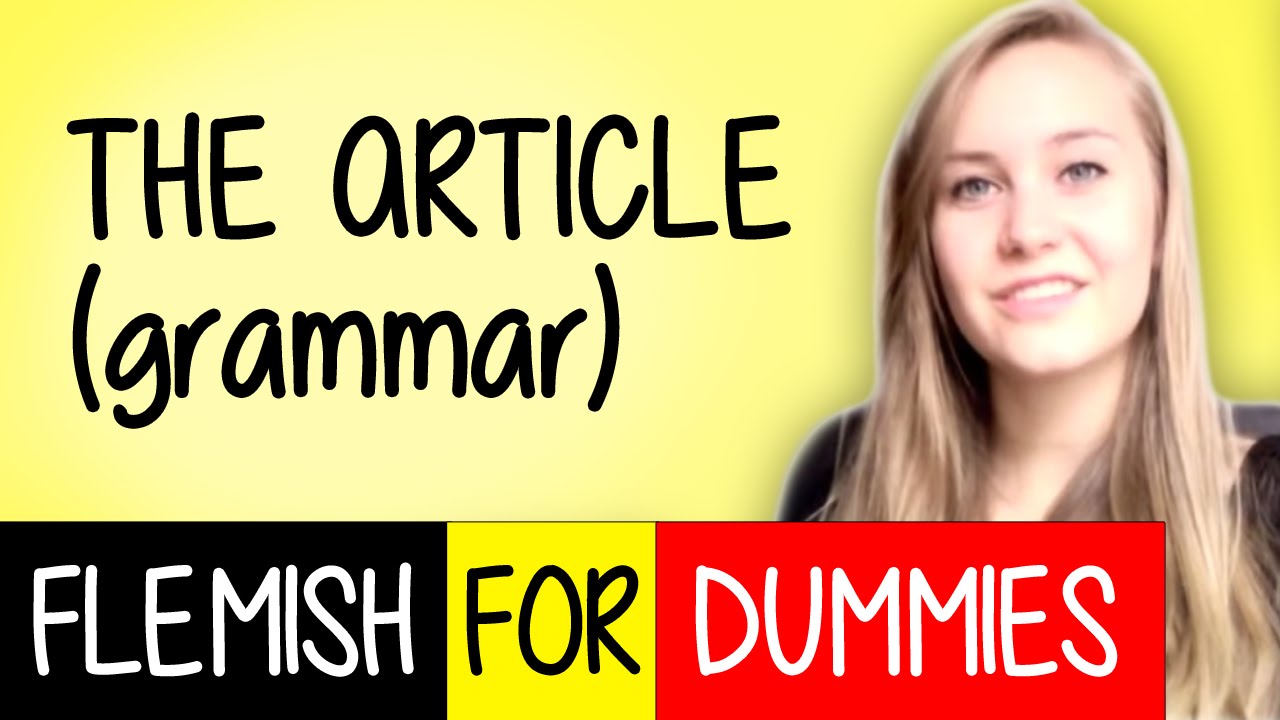 Flemish For Dummies 6: The Article (Grammar)