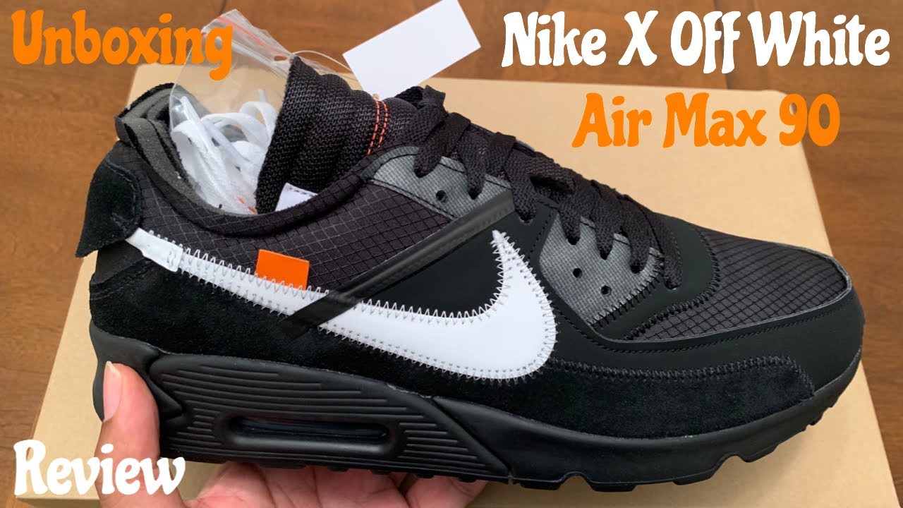 Nike Off White Air Max 90 Unboxing. Off White Air Max 90 Detailed Review w/McFly KOF.
