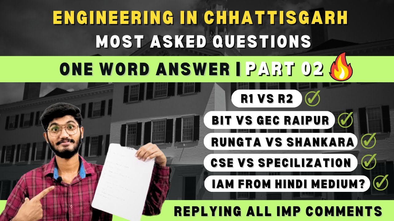 Best Engineering College in Chhattisgarh 😍🔥| BIT vs GEC R | Rungta Vs Shankara | Bhilai