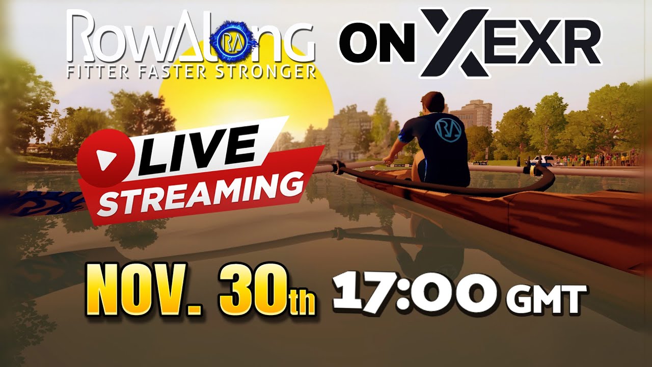🔴 LIVE 30 Minute Group Row: 30th November  17:00 GMT -  All Levels -  Any Rowing Machine