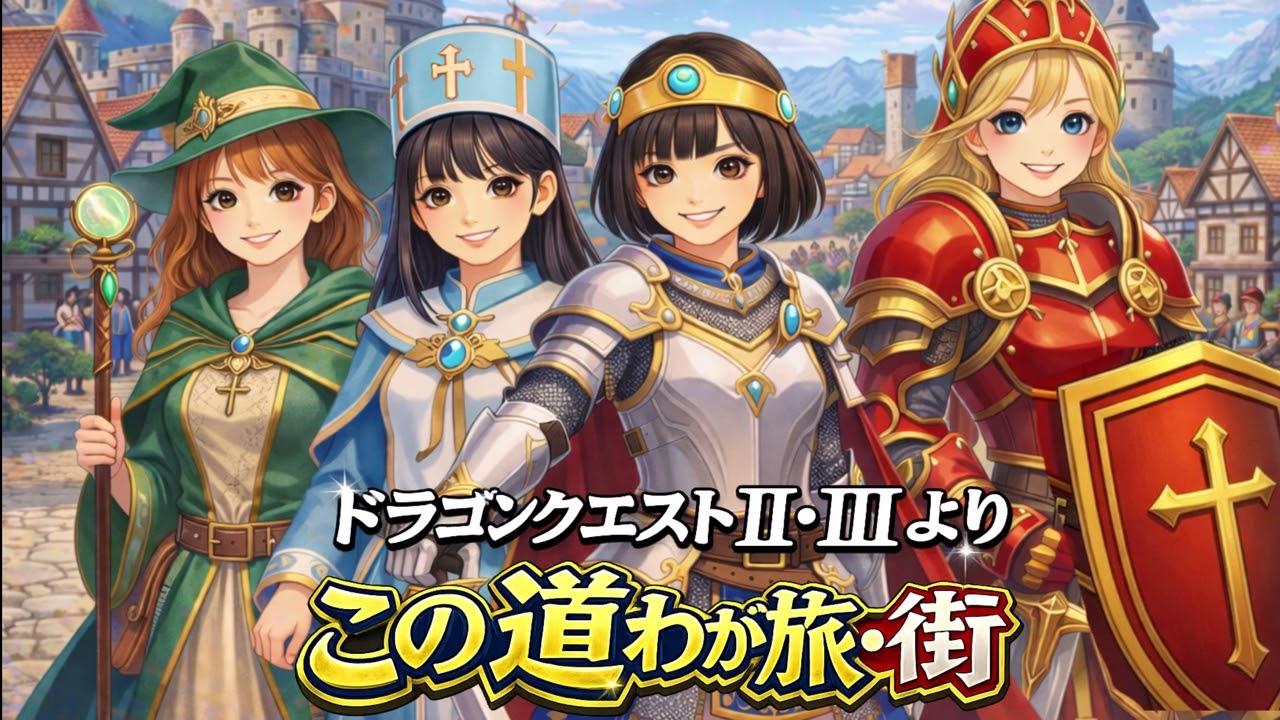 この道わが旅・街　 ドラゴンクエストⅡ・Ⅲ 　すぎやまこういち・ルーラAIcover  Dragon Qest
