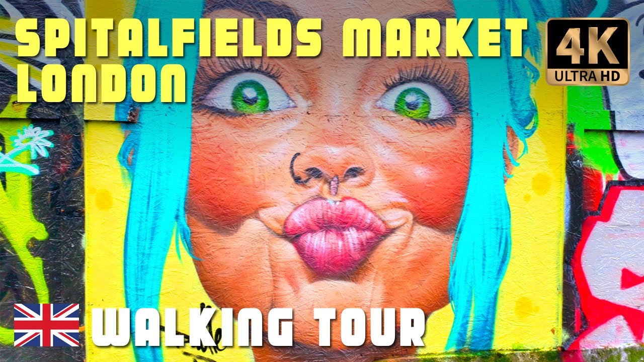 London Spitalfields Market Walking Tour, United Kingdom | Winter 2025 | 4K HDR | With Captions